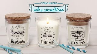 Cómo hacer velas aromáticas [upl. by Freddi609]