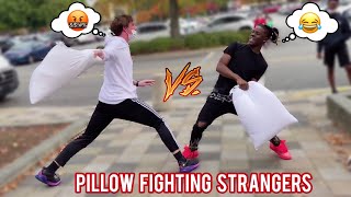 Pillow Fighting Strangers in Public 🤕 Atlanta Mall Edition i think part 5 [upl. by Odnalor]