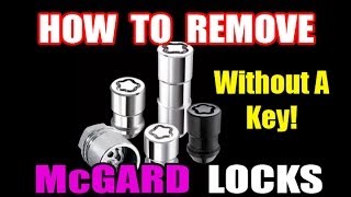 HOW TO REMOVE WHEEL LOCKS WITHOUT KEY [upl. by Nudd]