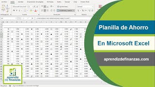 Plantilla de Ahorros en Microsoft Excel [upl. by Bucher]