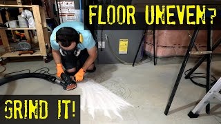 Uneven Concrete Floor  Grind it [upl. by Mcknight644]