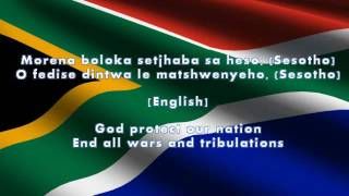 South African Nation Anthem Lyrics  English Translation [upl. by Yentrac]