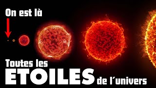 Comparaison des tailles et des puissances des étoiles [upl. by Ithsav436]