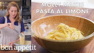 Molly Makes Pasta al Limone  From the Test Kitchen  Bon Appétit [upl. by Walcott]