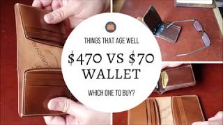 470 Italian Shell Cordovan vs 70 Horween Full Grain leather wallet  Which One To Buy [upl. by Rabah663]