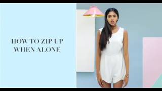 How To Zip Up A Dress All By Yourself [upl. by Oppen]