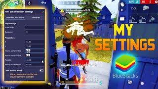 Bluestacks 5 NEW best headshot free fire settings 🎯 Keymapping  Custom HUD [upl. by Nonnaer49]