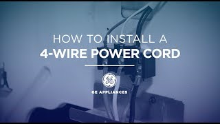 GE Appliances Electric Range Power Cord Installation Instructions [upl. by Analla]