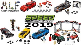 Lego Speed Champions 2019 Compilation of all Sets [upl. by Flessel]