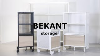 IKEA BEKANT förvaringsmöbler [upl. by Perkin150]