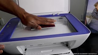 HP DESKJET 2630 PRINTER HOW TO SCAN YOUR DOCUMENT PRINTamp COMPLETE ALIGNMENT SUCESSFULLY [upl. by Housen]