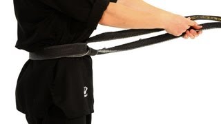 How to Tie a Taekwondo Belt  Taekwondo Training [upl. by Llennoj78]