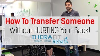 Physical Therapy Transfer Training  How To Transfer From Wheelchair To Bed [upl. by Lladnek]