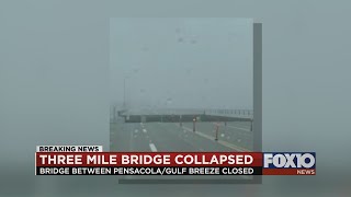 Three Mile Bridge Collapsed in Pensacola during Hurricane Sally [upl. by Annol25]