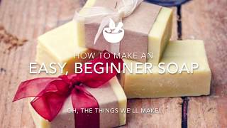 Easy Basic Beginner Soap [upl. by Templa]