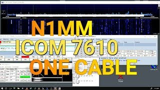 Icom 7610 N1MM One Cable RTTY FSK CW  How To [upl. by Euhsoj487]