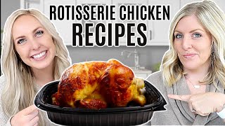 3 EXTREMELY EASY AND AFFORDABLE Rotisserie Chicken Recipes [upl. by Fernand]