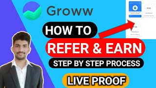 How to Refer and Earn in Groww App  Refer and Earn in Groww App ₹100 per Refer [upl. by Close]