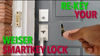 Weiser  ReKey a Smartkey lock  Tutorial [upl. by Gunning]