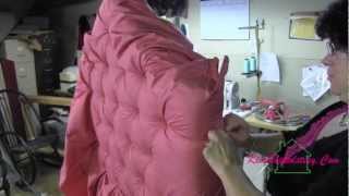 Upholstery How To Tuft A Headboard [upl. by Ardnuasal]