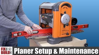 How to Use a Planer  Setup amp Maintenance [upl. by Reina699]