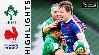 Ireland v France  HIGHLIGHTS  2 Points Separate Tight Encounter  2021 Guinness Six Nations [upl. by Catt]