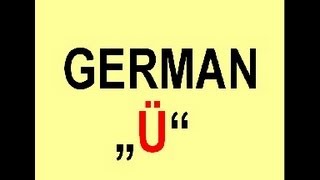 How to pronounce the german Umlaut quotüquot [upl. by Orabel872]