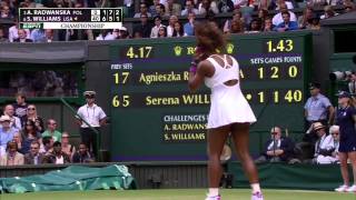 Serena Williams► Serves 4 ACES in a row  Wimbledon 2012 [upl. by Nnek]