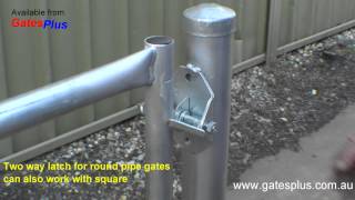 Gate Latch 2 way for round pipe and square [upl. by Spillihp]