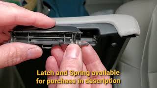 20132018 Acura RDX Center Console Lid Armrest Latch and Spring Install [upl. by Pillihp]