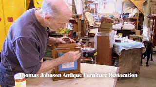 Restoring a Clock Case Finish  Thomas Johnson Antique Furniture Restoration [upl. by Naut]