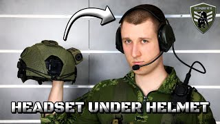 How to Wear a Headset Underneath a Helmet [upl. by Carmel309]