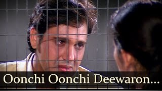 Oonchi Oonchi Deewaron Mein  Govinda  Manisha Koirala  Achanak  Hariharan Songs [upl. by Danila523]