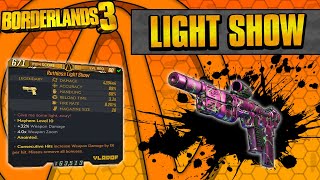 Borderlands 3  Light Show Legendary Weapon Guide Quad Bullet Spam [upl. by Oilime]