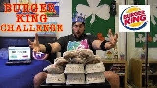 The Burger King Challenge  11 Burgers  6370 Calories [upl. by Katharyn]