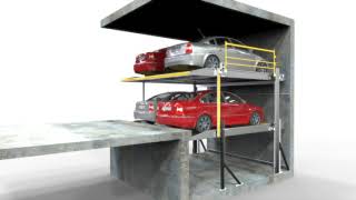 Mechanical Car Parking System with Pit  Parkist 22  3D [upl. by Baron]