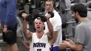 LOUD SCREAMING AT GOLDS GYM PRANK [upl. by Blankenship628]