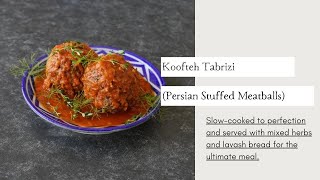 Koofteh Tabrizi a traditional Persian meatball dish that everyone loves [upl. by Dray864]