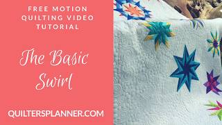 The Basic Swirl Free Motion Quilting Tutorial [upl. by Yelehsa]