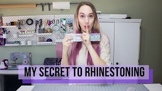 MY SECRETS TO RHINESTONING Learn how I apply Rhinestones in TWO ways [upl. by Gilbert]