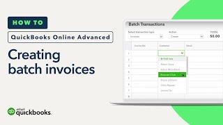 How to create batch invoices  QuickBooks Online Advanced [upl. by Arihsak764]