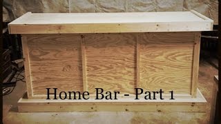 How To Make A Reclaimed Home Bar  Part 1 [upl. by Ytisahcal]