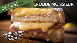 You have to try this Croque Monsieur French Cheese and Ham sandwich [upl. by Mook81]