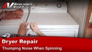 Maytag Dryer Repair  Thumping Noise When Spinning  Idler Pulley [upl. by Esinned]