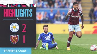 Leicester 21 West Ham  Premier League Highlights [upl. by Chaffinch]