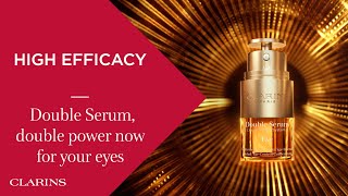 Double Serum double power now for your eyes  Clarins [upl. by Annohsal]