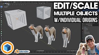 EditScaleExtrude MULTIPLE OBJECTS with Individual Origins in Blender [upl. by Valerie]