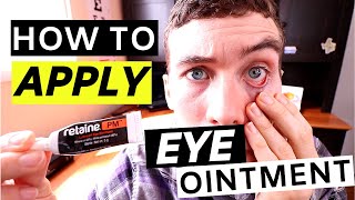 🔴Eye Ointment  How to Apply Eye Ointment Simple [upl. by Htebasyle54]