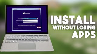 How to reinstall windows without losing apps and files Windows 10 [upl. by Audrye]