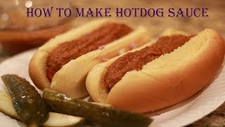 The Best Hot Dog Sauce Recipe [upl. by Alidus]